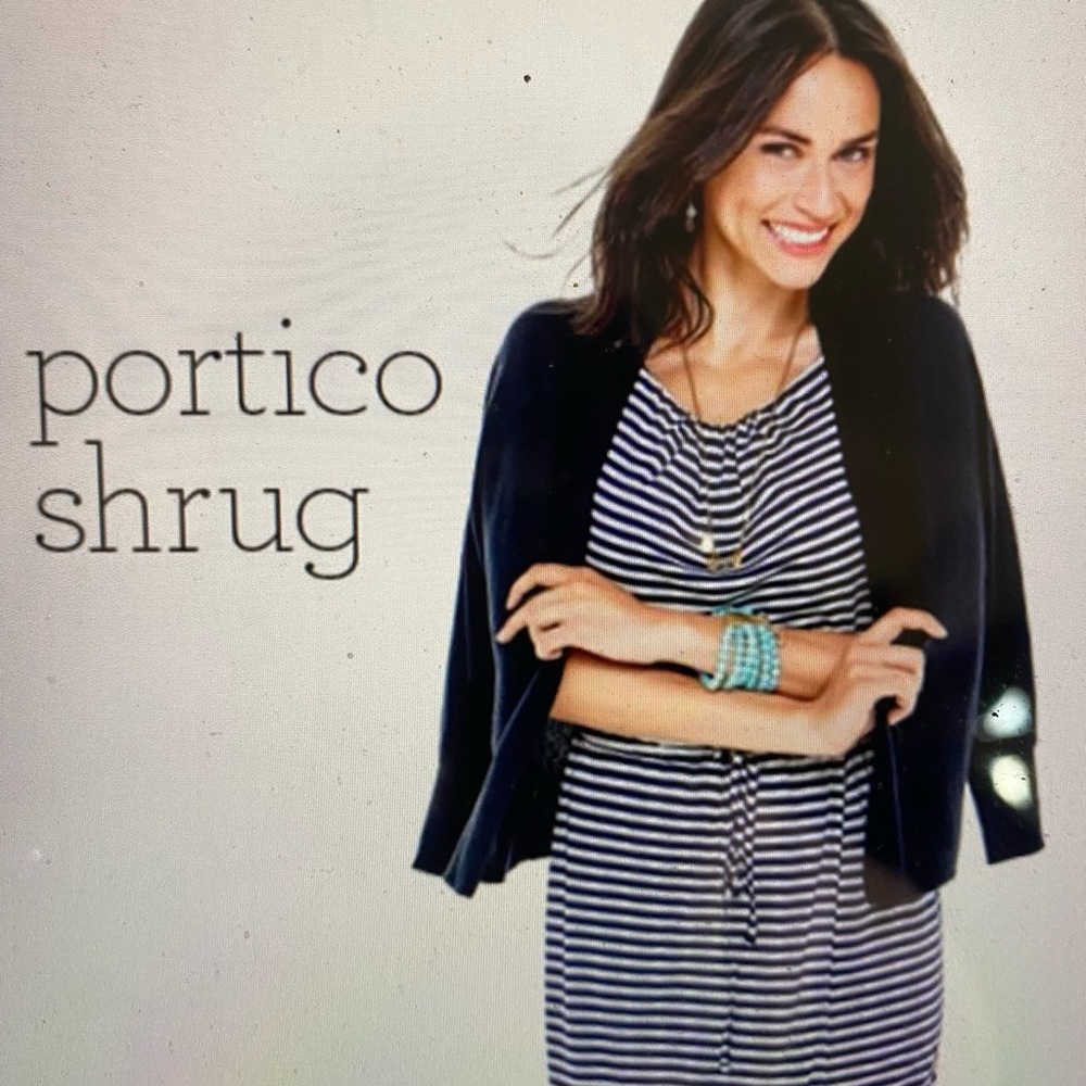 Cabi portico shrug, navy blue, medium